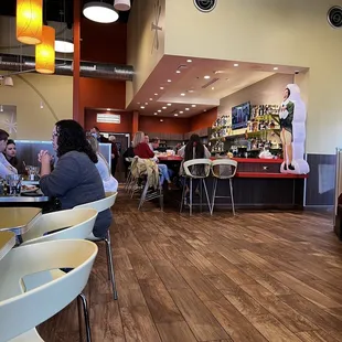 Bar seating available