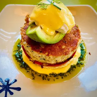 Parmesan-Panko Crab Cake Benedict*