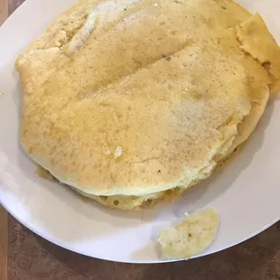 Short stack of pancakes