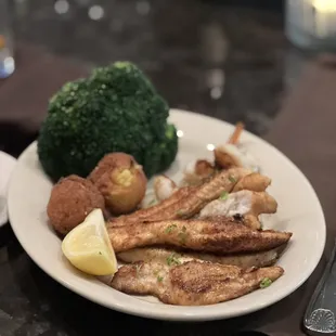 Grilled seafood platter
