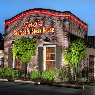the front of the restaurant