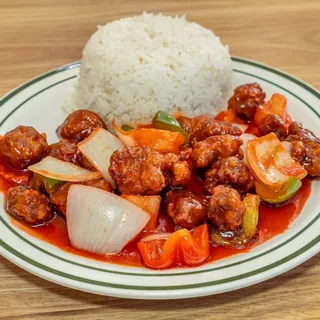 Sweet and Sour Pork with Rice