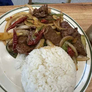Mongolian Beef with Rice