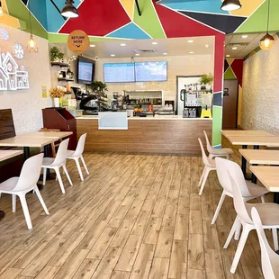 the interior of the restaurant