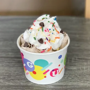 Cocoa&apos;s Dream - With whipped cream, chocolate chips &amp; sprinkles. A little light handed on the chocolate chips, but delicious nonetheless!