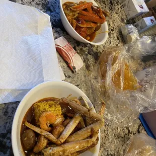 Red Bomb Garlic Butter and Cajun w/ Mild Spice