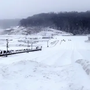 1.11.20 snow tubing on a snow storm type of day.