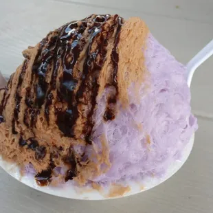 Half taro/half nutella