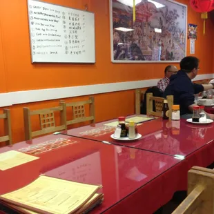 sushi and sashimi, interior