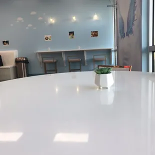 a table and chairs
