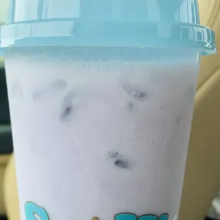 Taro with popping boba