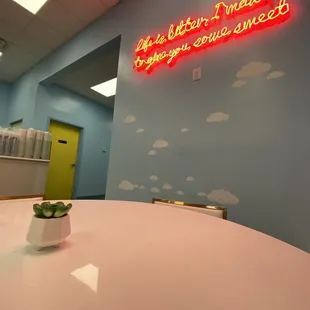 a neon sign
