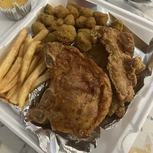Pork chop plate.