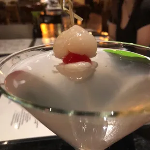 a woman in the background