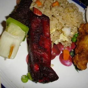 Pupu Tray, Fried Rice and Chicken Wing. © 2006 @FOODEMIC.