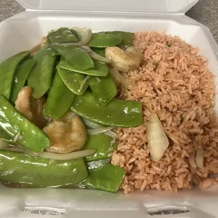 Shrimp with Snow Peas