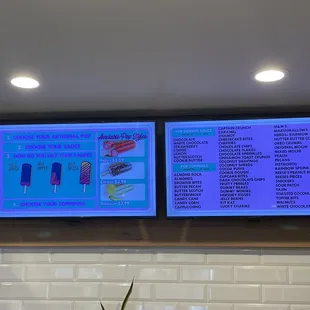 popsicle menu