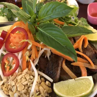 Char-broiled beef vermicelli