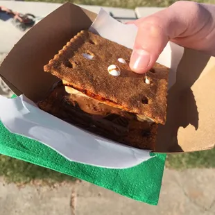 Salted caramel amazingness! The graham crackers are handmade and delightful.
