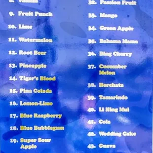 Ah !  Which flavors are my favorite ? Too many good choices.  So, "Ninth Island" meaning Las Vegas. Easy choice. LoL