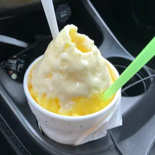 Banana/Ice cream mix w/ condensed milk