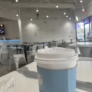 Coffee with oat milk