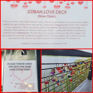 Izziban Love Deck (Love Padlocks on sale)