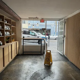 Interior on a rainy day