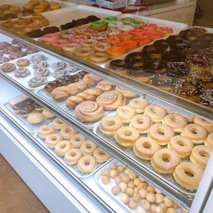 a variety of doughnuts