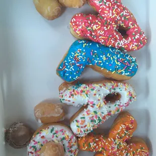 Alphabet Letter donuts! So cool!