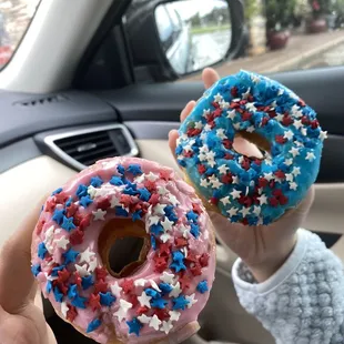 two people in a car