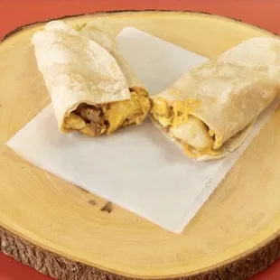 Hot breakfast Sausage, Egg and Cheese Taco