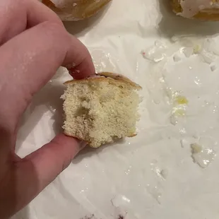 Lol, no filling after biting all the way around to the very center.