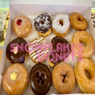 Snowflakes donuts on sawdust Rd