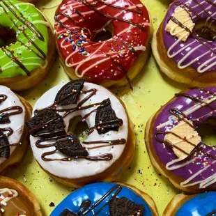 dough desserts, donuts, food