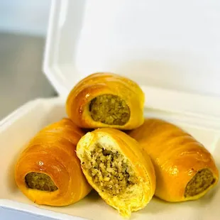 Spicy boudin kolaches