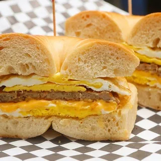 Sausage, Egg and Cheese Bagel