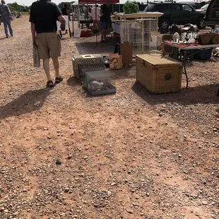 Booths. Many aisles of booths