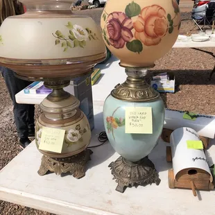 Old lamps. Some combined from different lamps