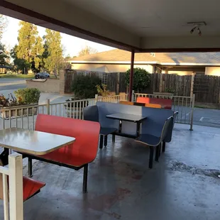 outside