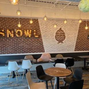 the interior of a coffee shop