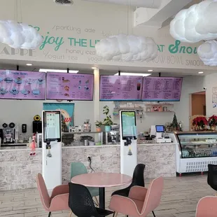 the interior of the restaurant