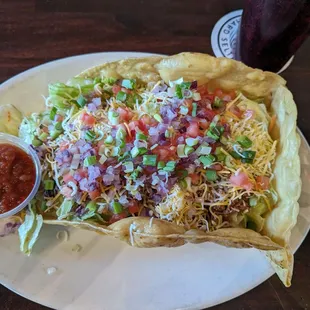My taco salad. $13.99