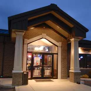 the front of the restaurant