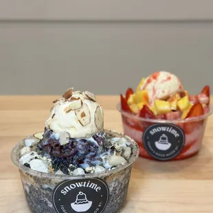 Shaved snow. Black sesame and sweet sunset. Photo by @martiwantsmore