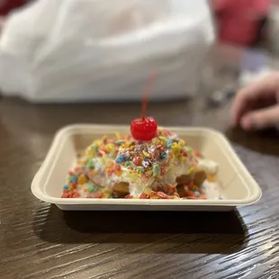 Fruity pebbles fish bun