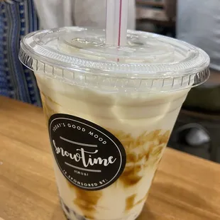 Burnt sugar boba teat
