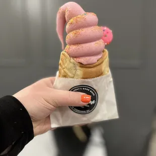 Strawberry fish cone