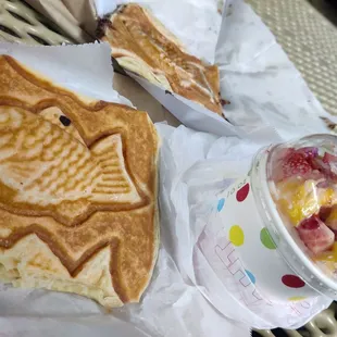 Taiyaki croissant and bingssu