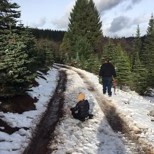 We hiked around for about an hour and a half.